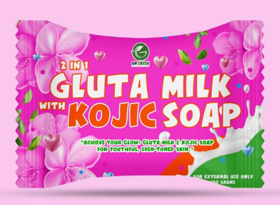 2 In 1 Kojic Glutamilk Soap - Premium Health Supplement by GoGreen Products Philippines