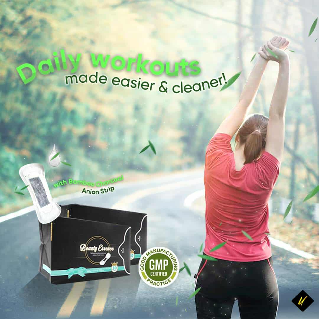 Bamboo Charcoal Negative Ion Panty Liner - Premium Health Supplement by GoGreen Products Philippines