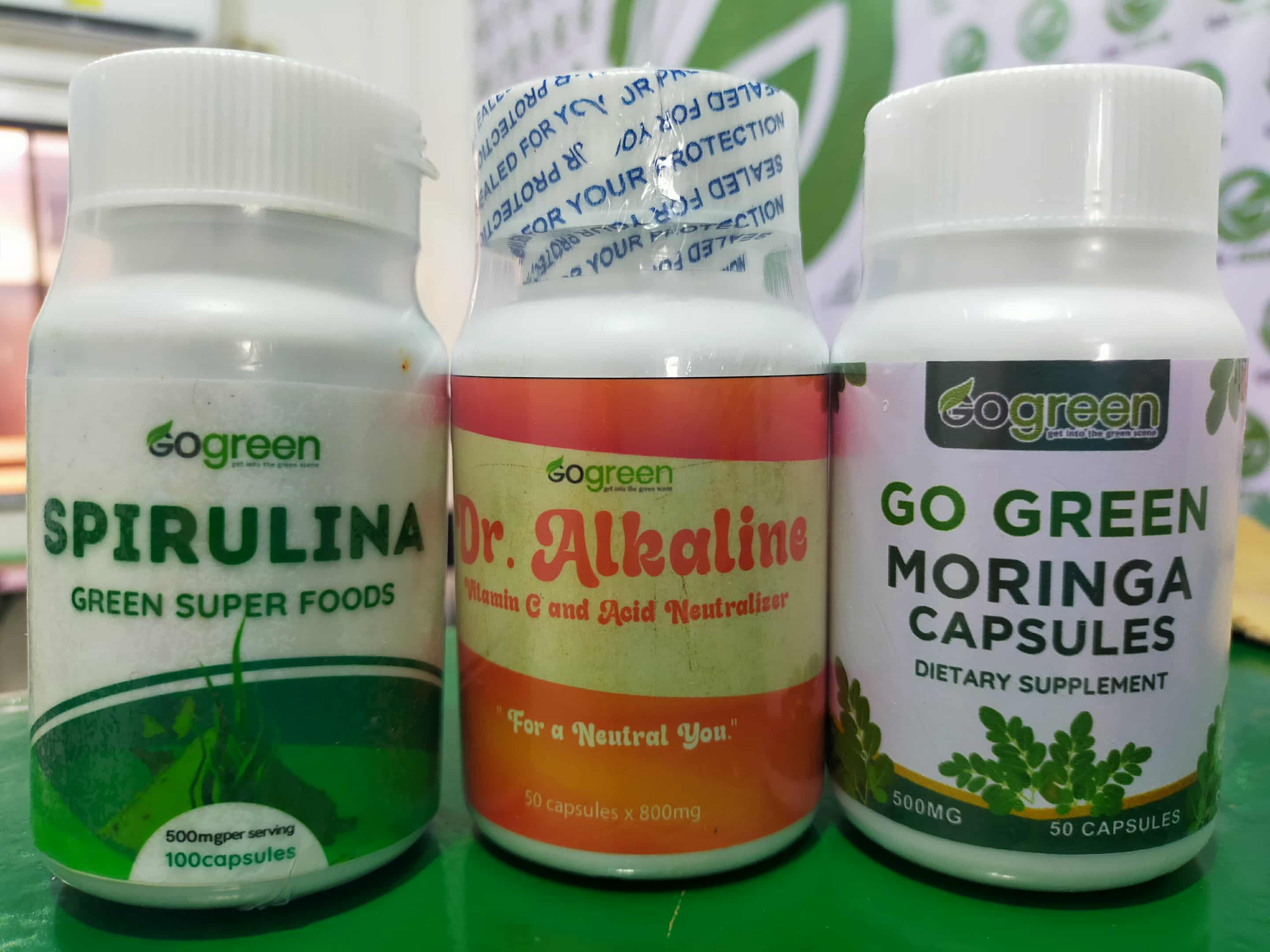 Bundle Promo #2 (Dr.Alkaline|Moringa|Spirulina) - Premium Health Supplement by GoGreen Products Philippines