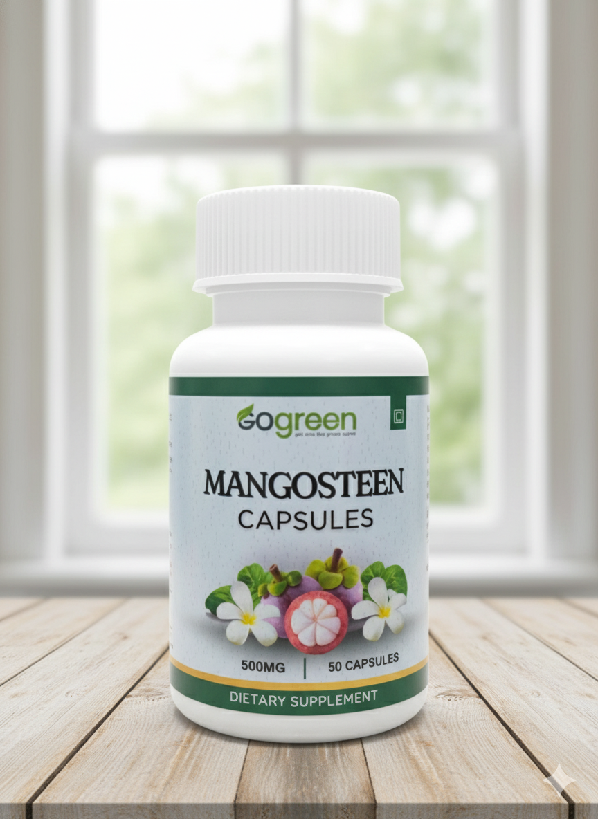 GoGreen Mangosteen 500mg X 50 Capsules - Premium Health Supplement by GoGreen Products Philippines