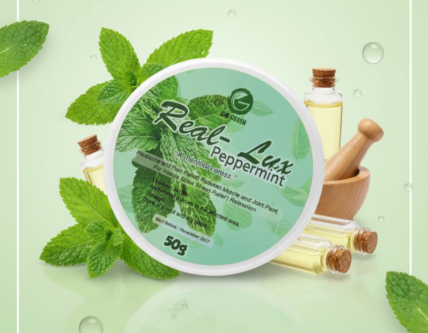 Real-Lux Rub Peppermint 50g - Premium Health Supplement by GoGreen Products Philippines