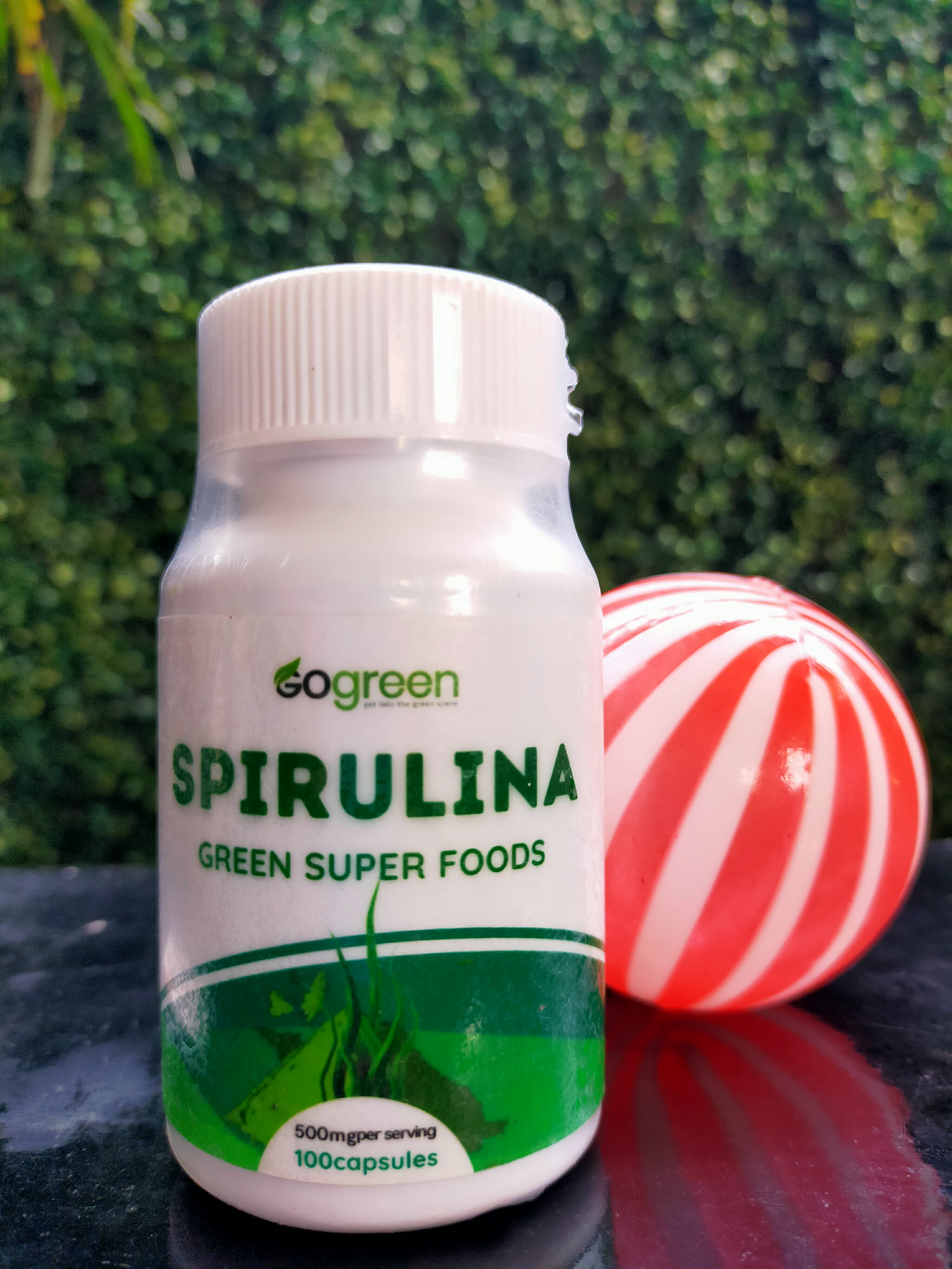 Spirulina Capsules (500mg) 100pcs - Premium Health Supplement by GoGreen Products Philippines